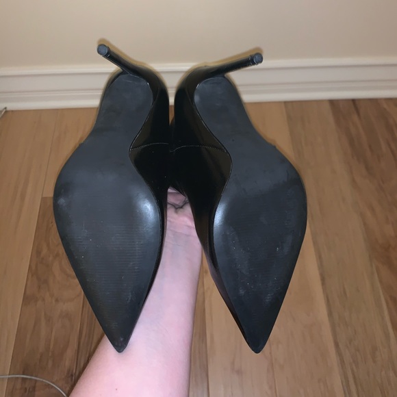 Steve Madden Black Patent Leather Booties - Picture 3 of 6